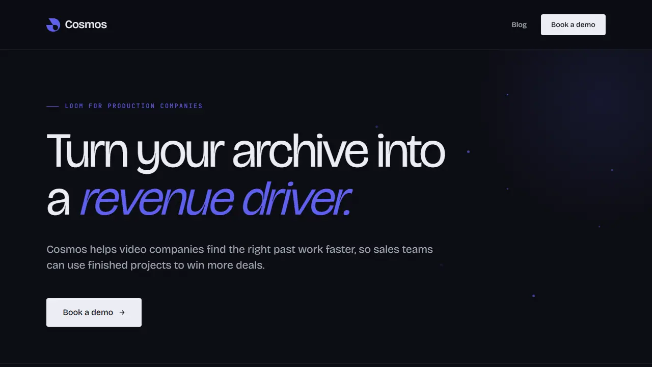 Cosmos - zrzut strony