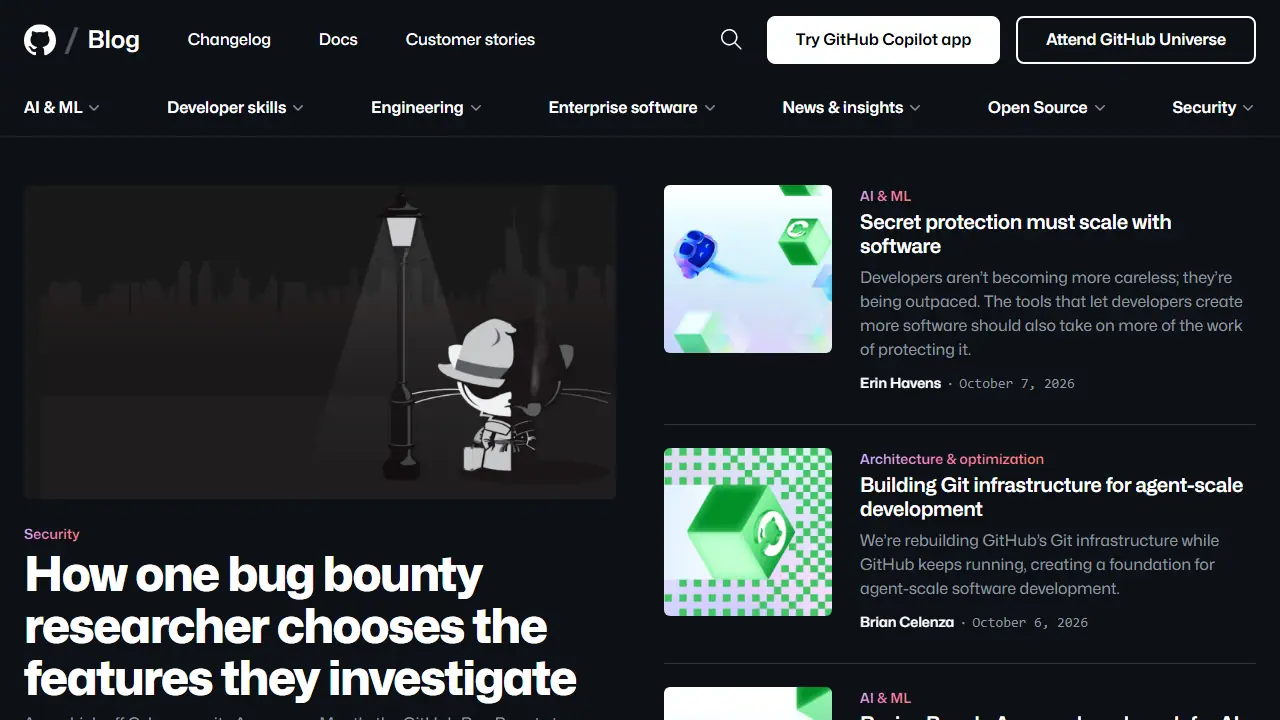 GitHub Copilot - zrzut strony