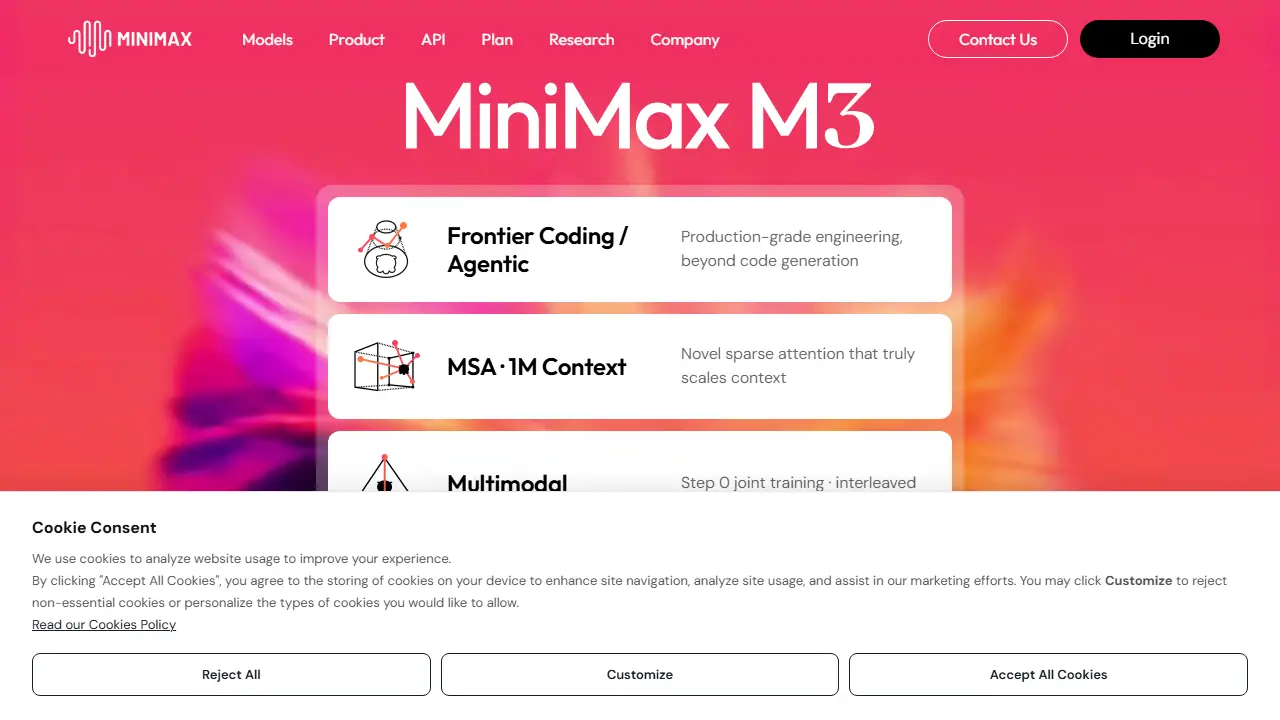 MiniMax - zrzut strony