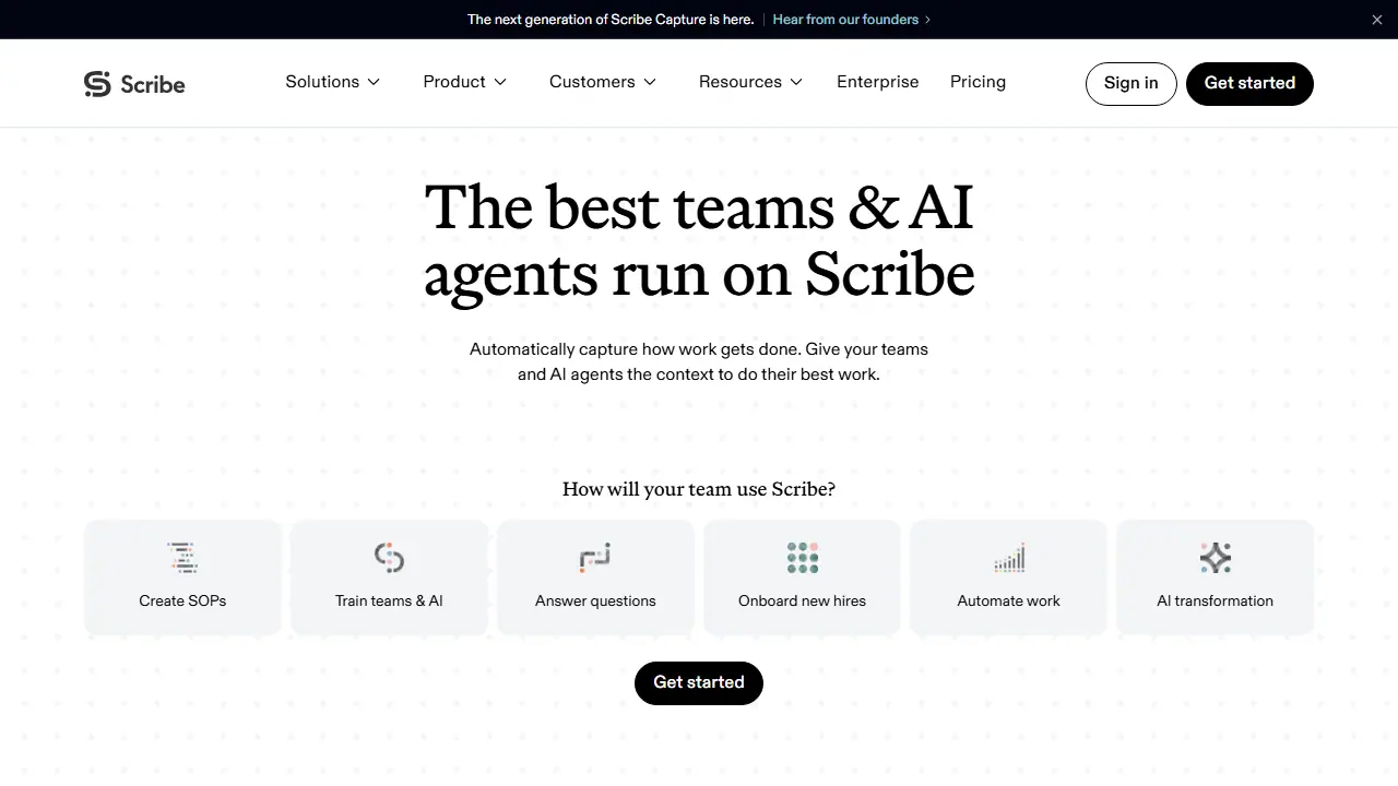 Scribe - zrzut strony
