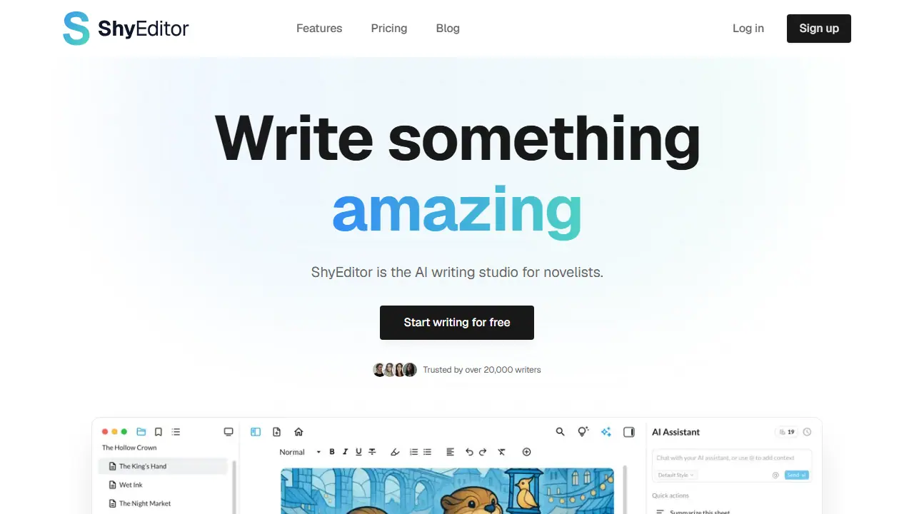 ShyEditor - zrzut strony