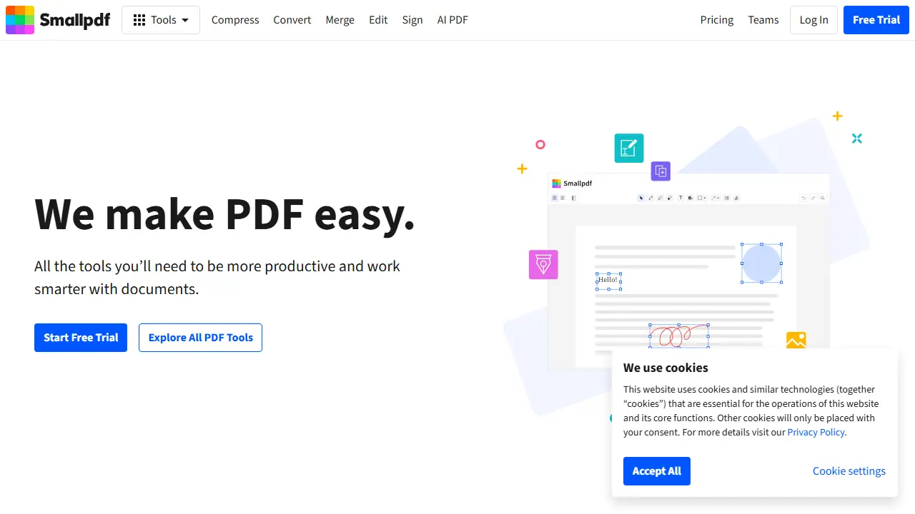Smallpdf - zrzut strony