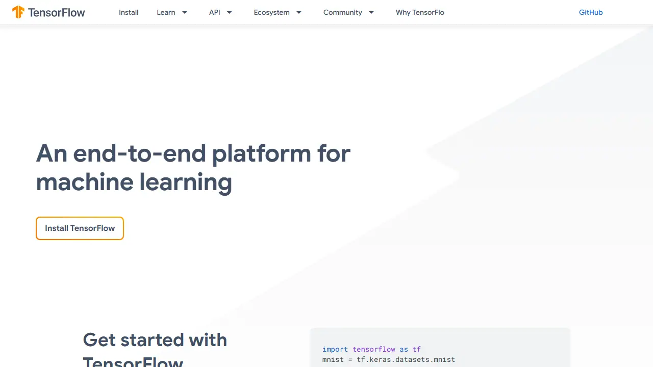 TensorFlow - zrzut strony