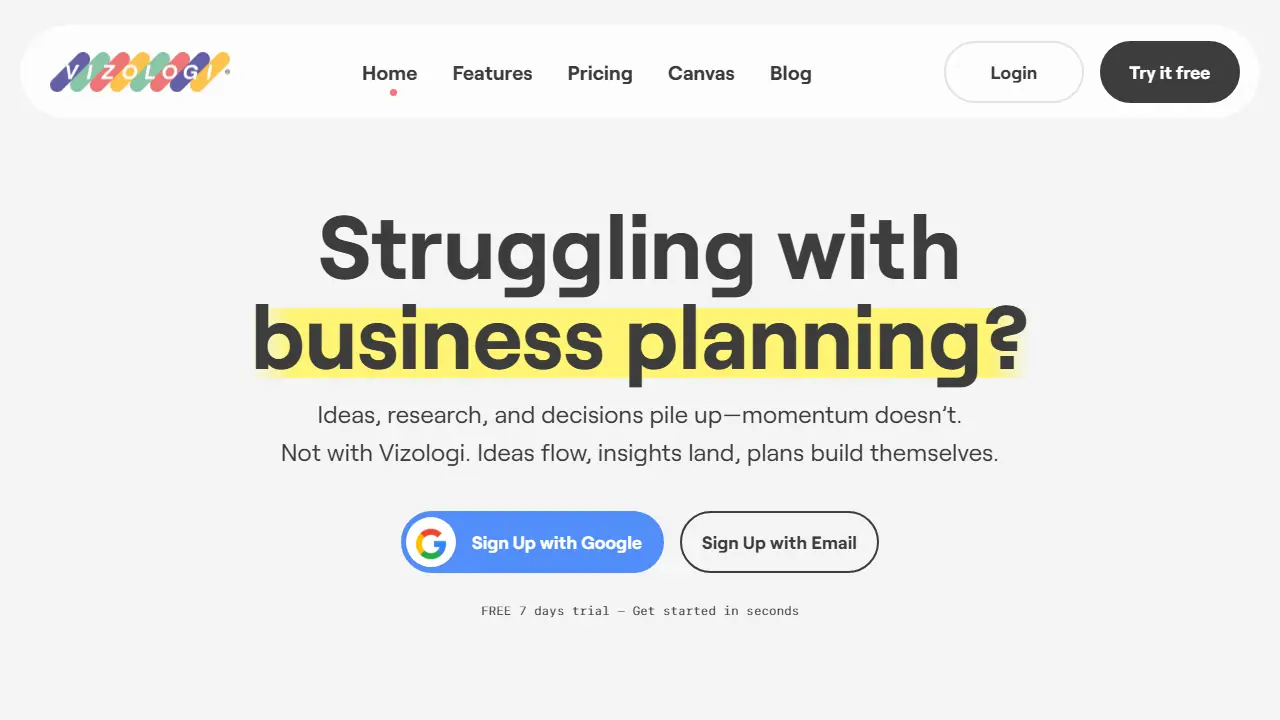 Vizologi - zrzut strony